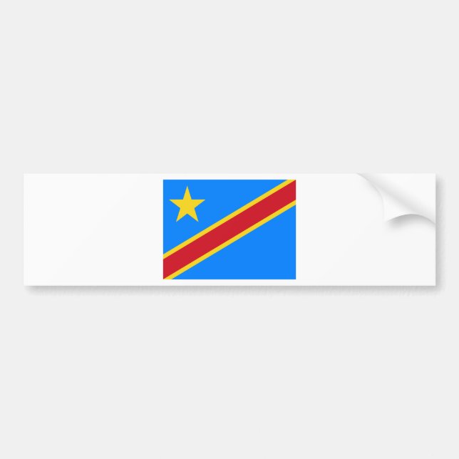 Adesivo Para Carro Baixo custo! Bandeira de Congo (Frente)