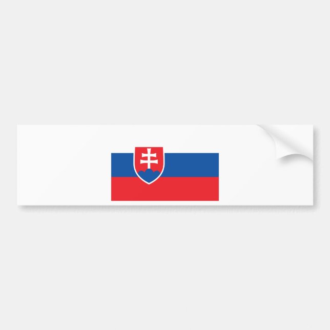 Adesivo Para Carro Baixo custo! Bandeira de Slovakia (Frente)