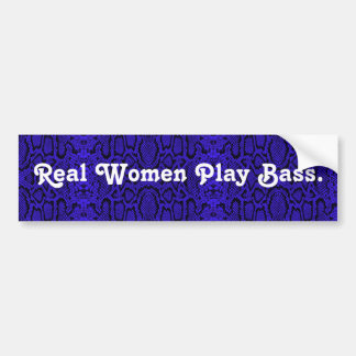 Adesivo Para Carro Baixo do jogo das mulheres reais. Versão azul da