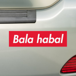 Adesivo Para Carro Bala Habal Engraçado Árabe