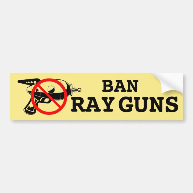 Adesivo Para Carro Ban Ray Guns (Frente)
