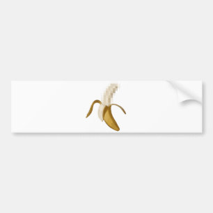 Adesivo Para Carro Banana descascada censurada suja