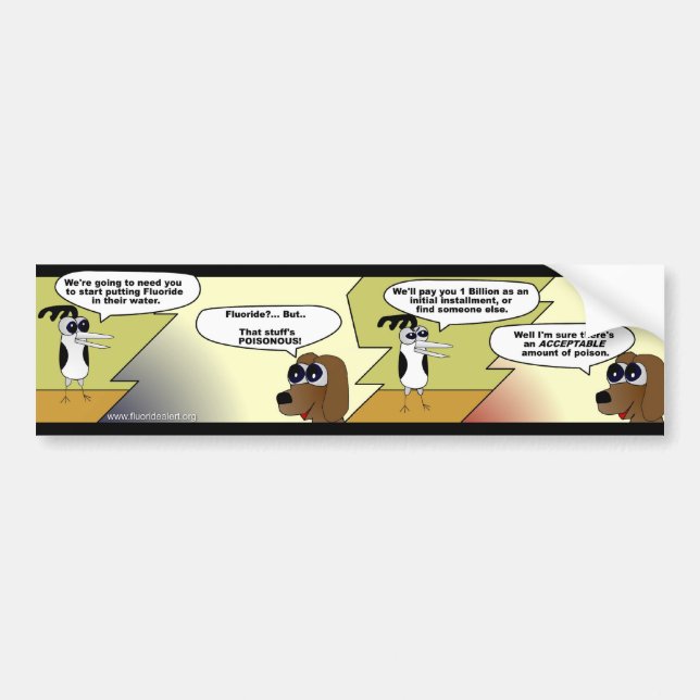 Adesivo Para Carro Banda desenhada do fluoreto - autocolante no vidro (Frente)