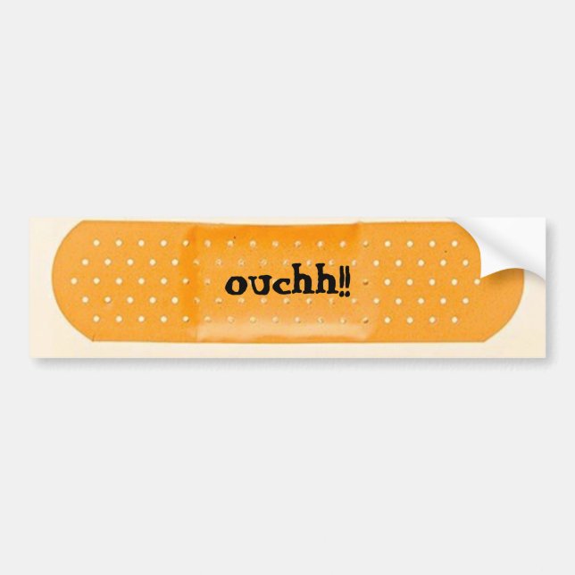 Adesivo Para Carro bandaid, ouchh! (Frente)