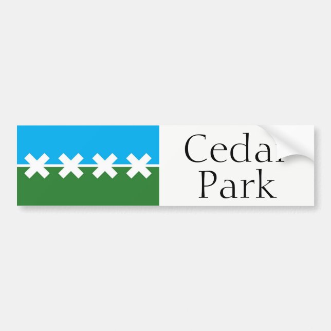 Adesivo Para Carro bandeira 2016 da cidade do parque do cedro, (Frente)