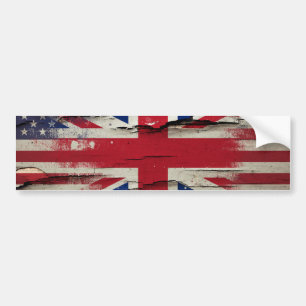 Adesivo Para Carro Bandeira americana britânica da pintura   do