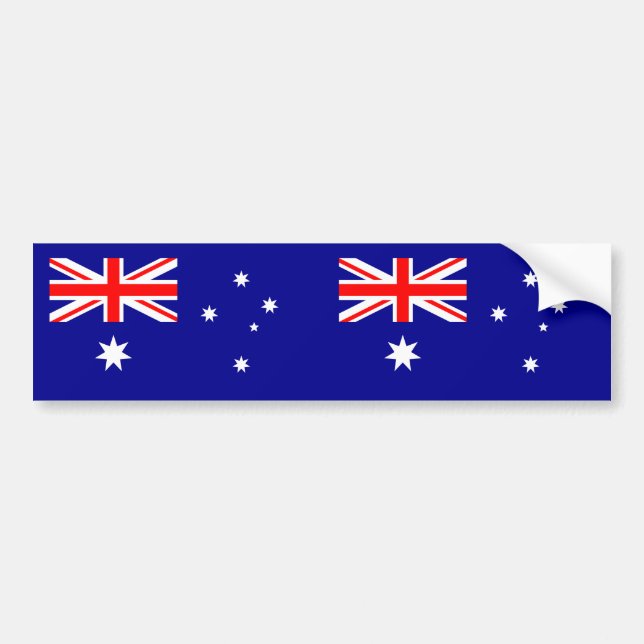 Adesivo Para Carro Bandeira Australiana Patriótica (Frente)
