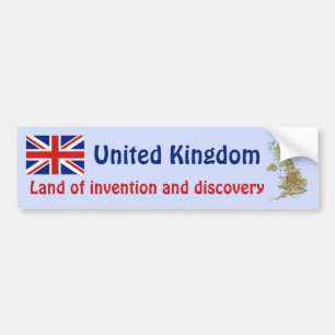 Adesivo Para Carro Bandeira BRITÂNICA + Autocolante no vidro traseir