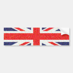 Adesivo Para Carro Bandeira BRITÂNICA de Union Jack do Pointillist