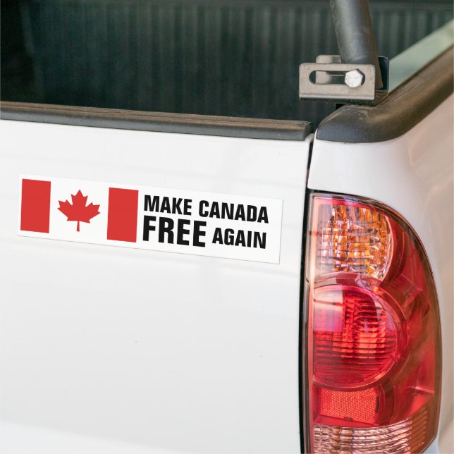 Adesivo Para Carro Bandeira canadense tornar o Canadá LIVRE novamente (No caminhão)