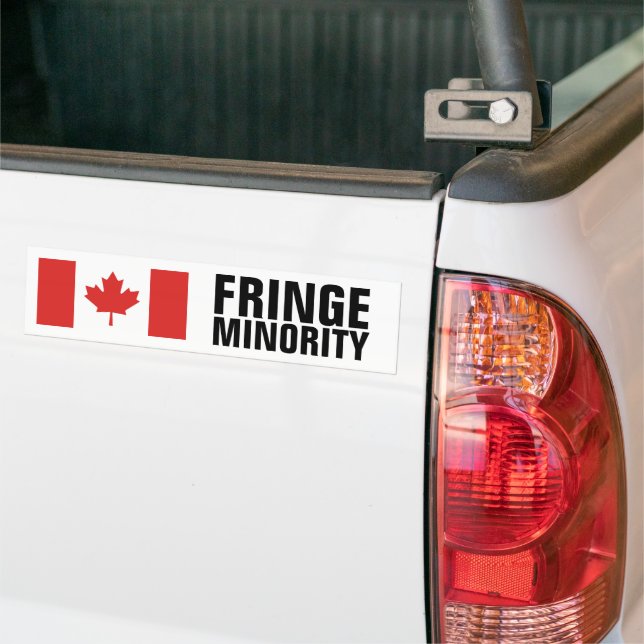 Adesivo Para Carro Bandeira Canadiana Fringe Minority Convoque Protes (No caminhão)
