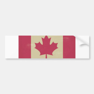 Adesivo Para Carro bandeira canadiana grunge