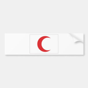 Adesivo Para Carro Bandeira crescente vermelha