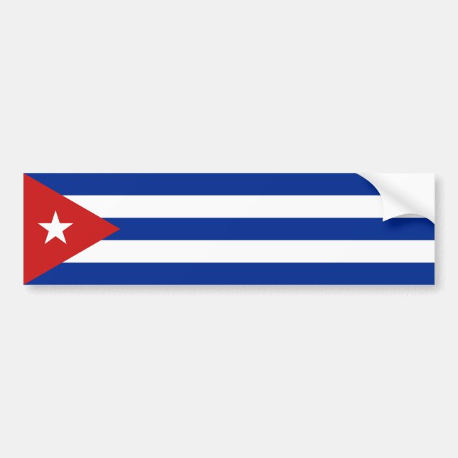 Adesivo Para Carro Bandeira Cuba (Frente)
