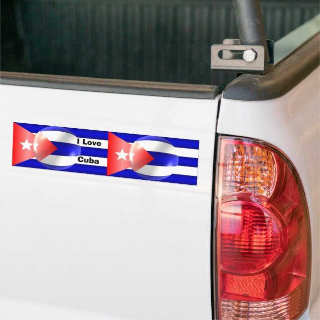 Adesivo Para Carro Bandeira Cubana (No caminhão)