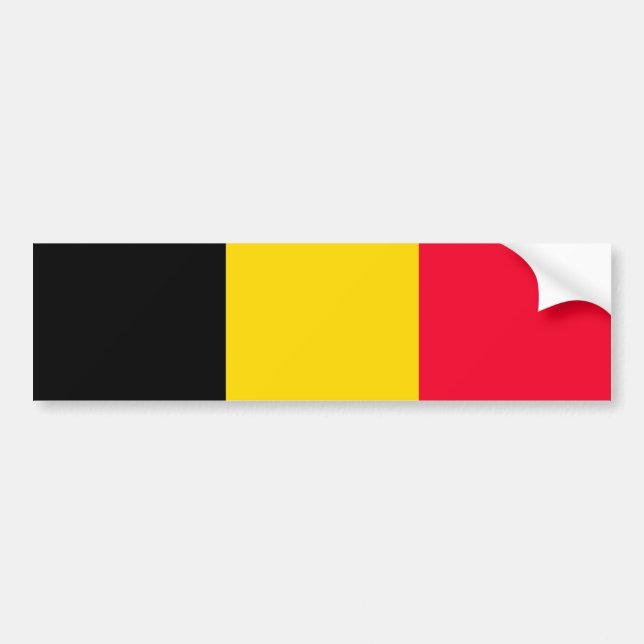Adesivo Para Carro Bandeira da Bélgica (Frente)