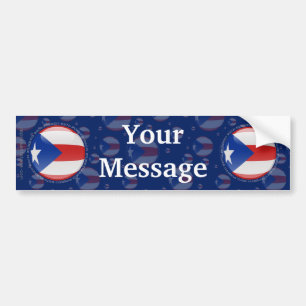 Adesivo Para Carro Bandeira da bolha de Puerto Rico