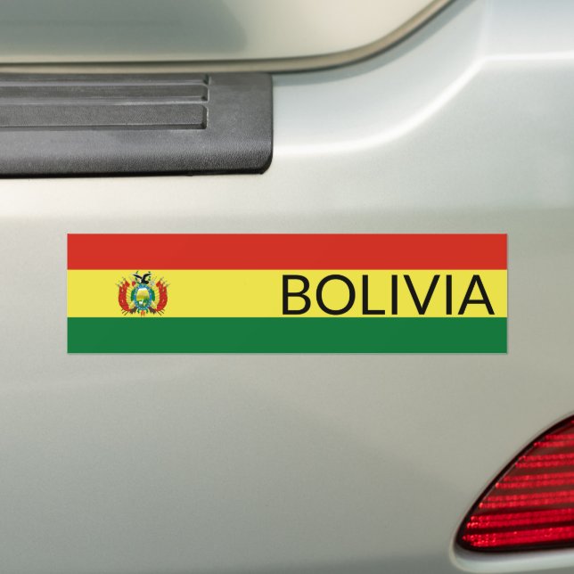 Adesivo Para Carro Bandeira da Bolívia (No carro)