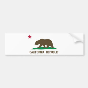 Adesivo Para Carro Bandeira da Califórnia