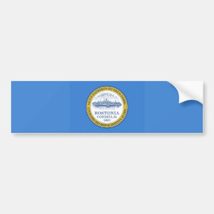 Adesivo Para Carro Bandeira da Cidade de Boston (Massachusetts)