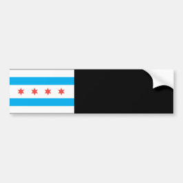 Adesivo Para Carro Bandeira da cidade de Chicago