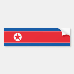 Adesivo Para Carro Bandeira da Coreia do Norte
