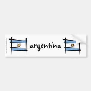 Adesivo Para Carro Bandeira da escova de Argentina