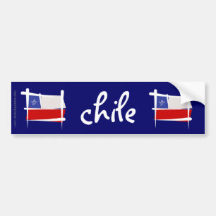 Adesivo Para Carro Bandeira da escova do Chile