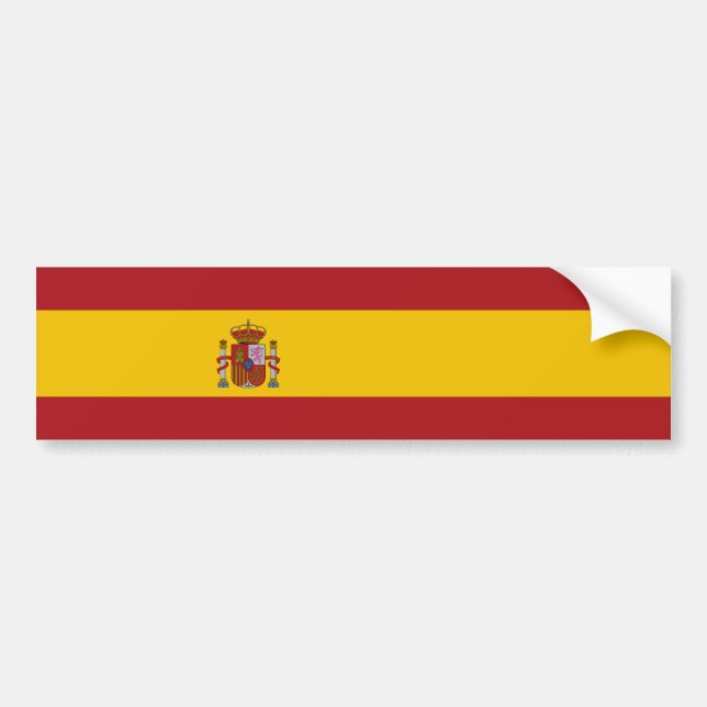 Adesivo Para Carro Bandeira da Espanha (Frente)