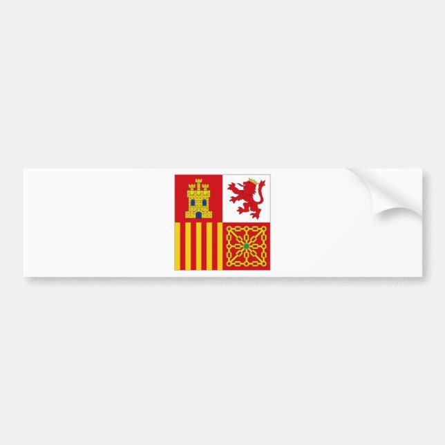 Adesivo Para Carro Bandeira da espanha (Frente)