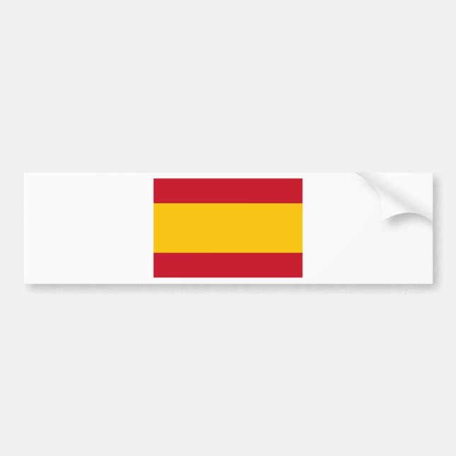 Adesivo Para Carro Bandeira da Espanha, Bandera de España, Bandera Es (Frente)