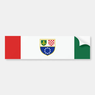 Adesivo Para Carro Bandeira da Federação da Bósnia e Herzegovina