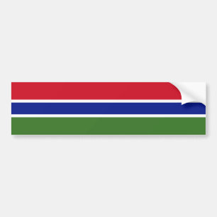 Adesivo Para Carro Bandeira da Gâmbia