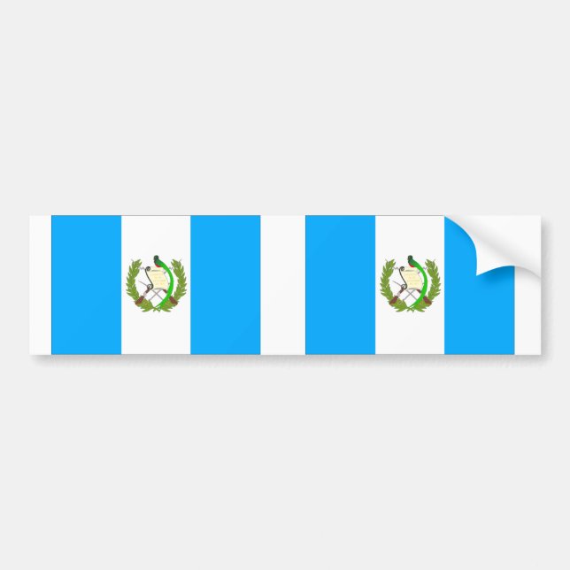 Adesivo Para Carro Bandeira da Guatemala (Frente)