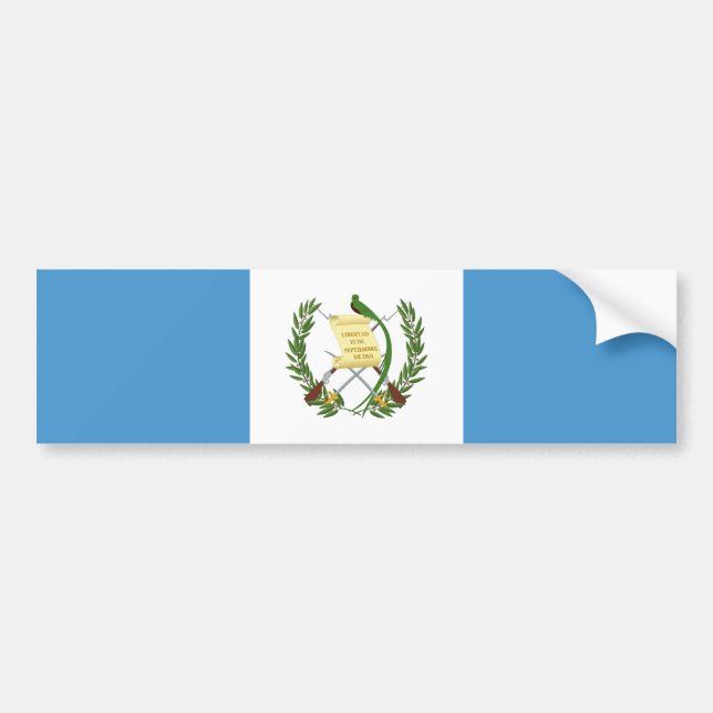 Adesivo Para Carro Bandeira da Guatemala (Frente)