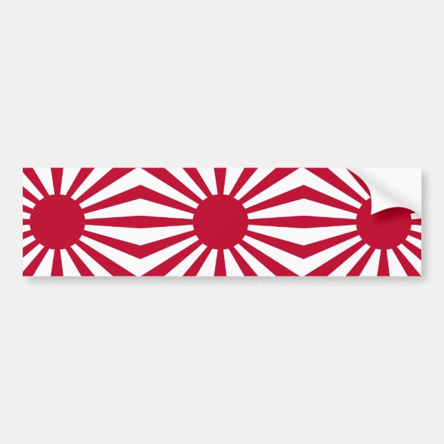Adesivo Para Carro Bandeira da Guerra Imperial do Japão (Frente)