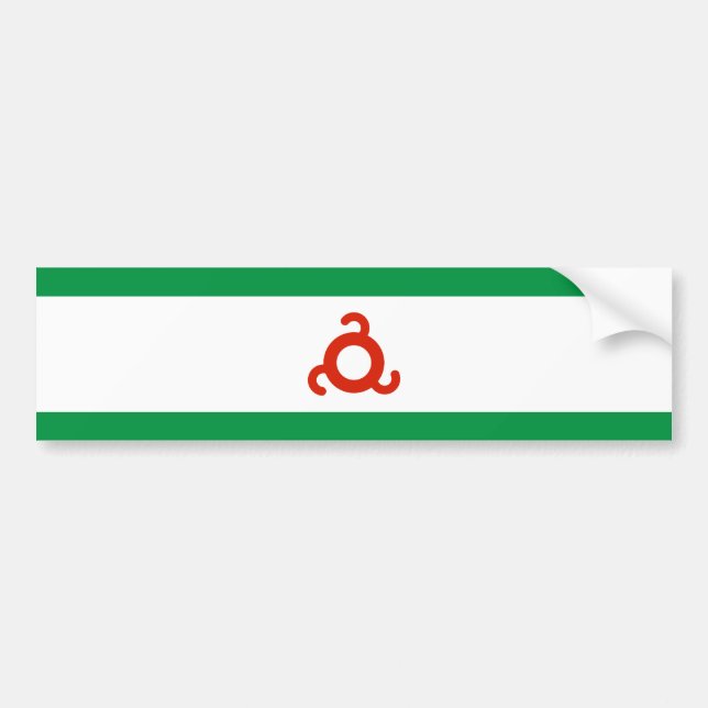 Adesivo Para Carro Bandeira da Ingushetia (Frente)