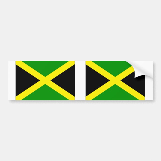 Adesivo Para Carro bandeira da Jamaica (Frente)