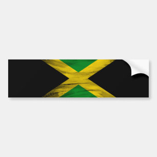 Adesivo Para Carro bandeira da Jamaica, pincel derrame, bandeira naci