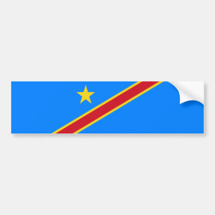 Adesivo Para Carro Bandeira da Kinshasa do Congo
