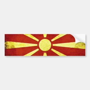 Adesivo Para Carro Bandeira da Macedônia