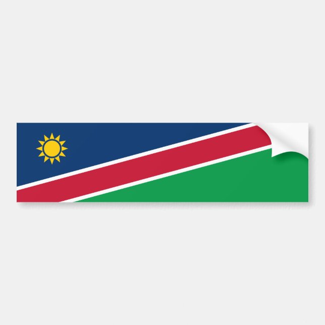 Adesivo Para Carro Bandeira da Namíbia (Frente)