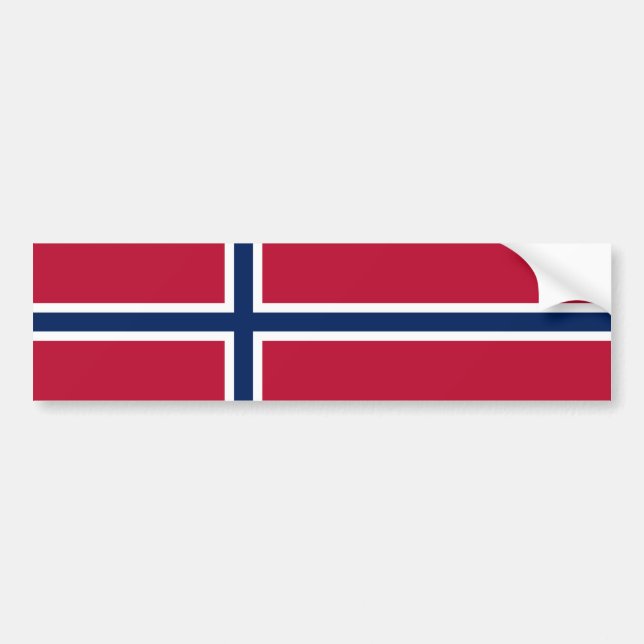 Adesivo Para Carro Bandeira da Noruega (Frente)