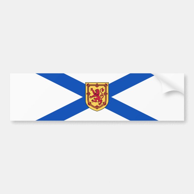 Adesivo Para Carro Bandeira da Nova Escócia (Província do Canadá) (Frente)
