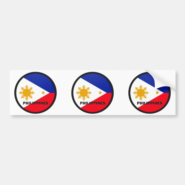 Adesivo Para Carro Bandeira da qualidade de Filipinas Roundel (Frente)