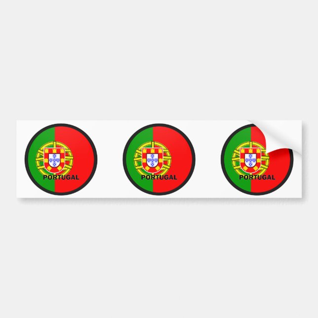 Adesivo Para Carro Bandeira da qualidade de Portugal Roundel (Frente)