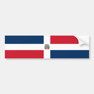 Adesivo Para Carro Bandeira da República Dominicana
