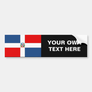 Adesivo Para Carro Bandeira da República Dominicana