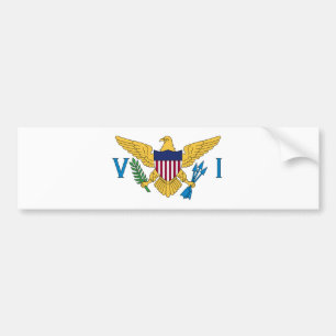 Adesivo Para Carro Bandeira das Ilhas Virgens dos Estados Unidos