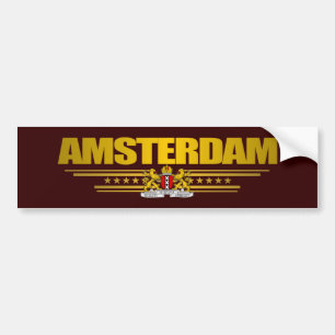 Adesivo Para Carro Bandeira de Amsterdão